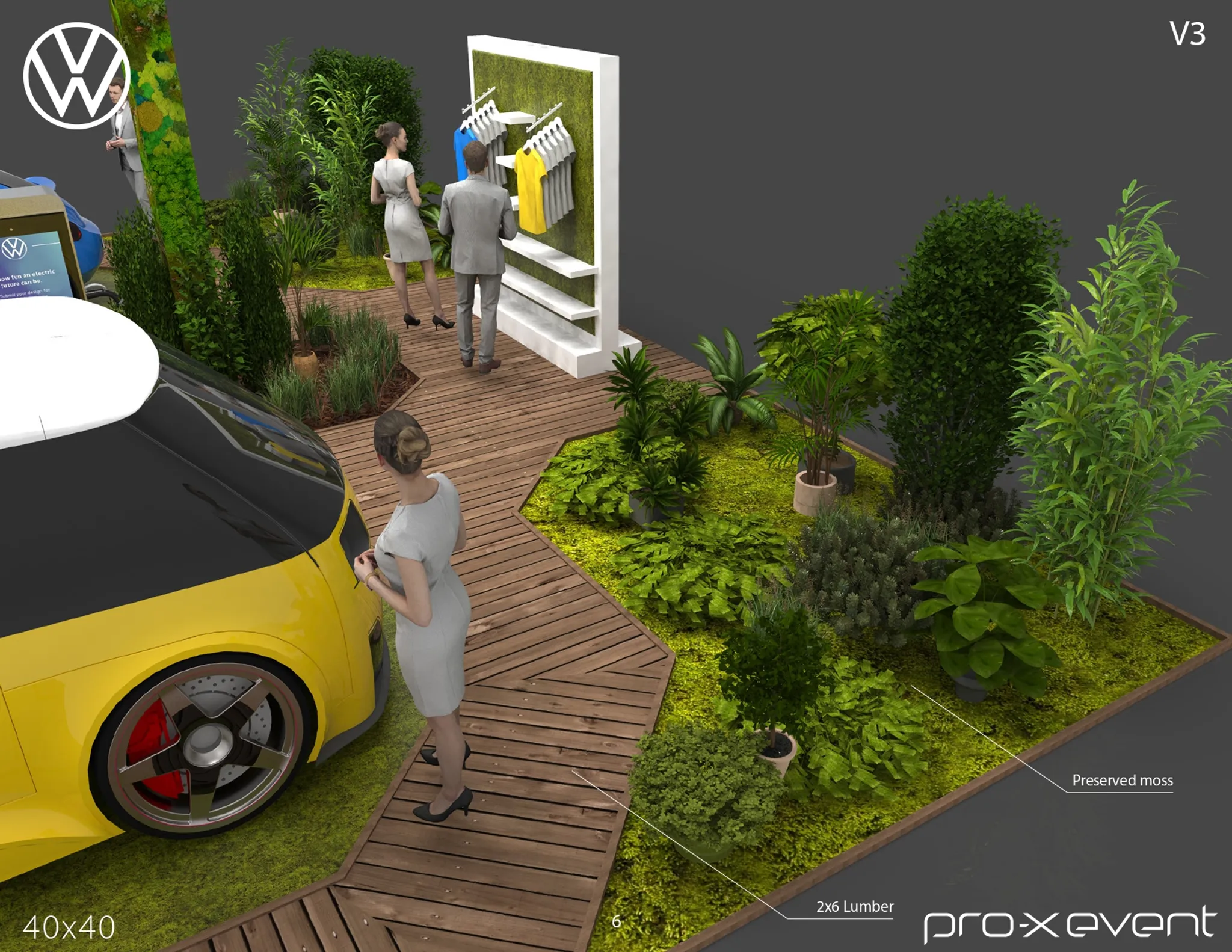 40x40 Île booth design by Pro-X Exhibits